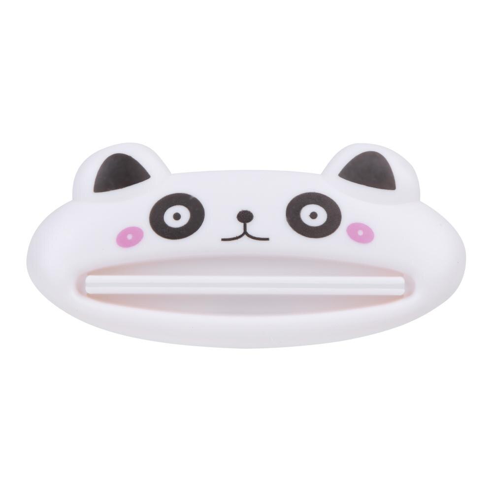 1Pc Toothpaste Squeezer Cute Cartoon Animal Toothpaste Squeezer Cosmetics Bathroom Tube Dispenser: White panda