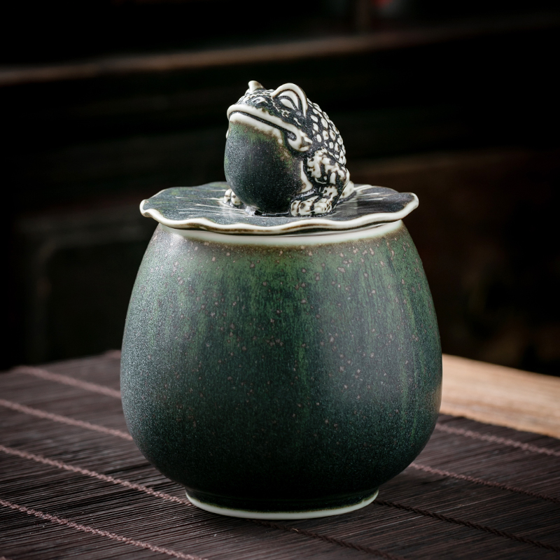 Teapot Ceramic Sealed Pot Teapot Home Black Tea Green Tea Teapot Tea Container Tea Container Tea Caddy: B001