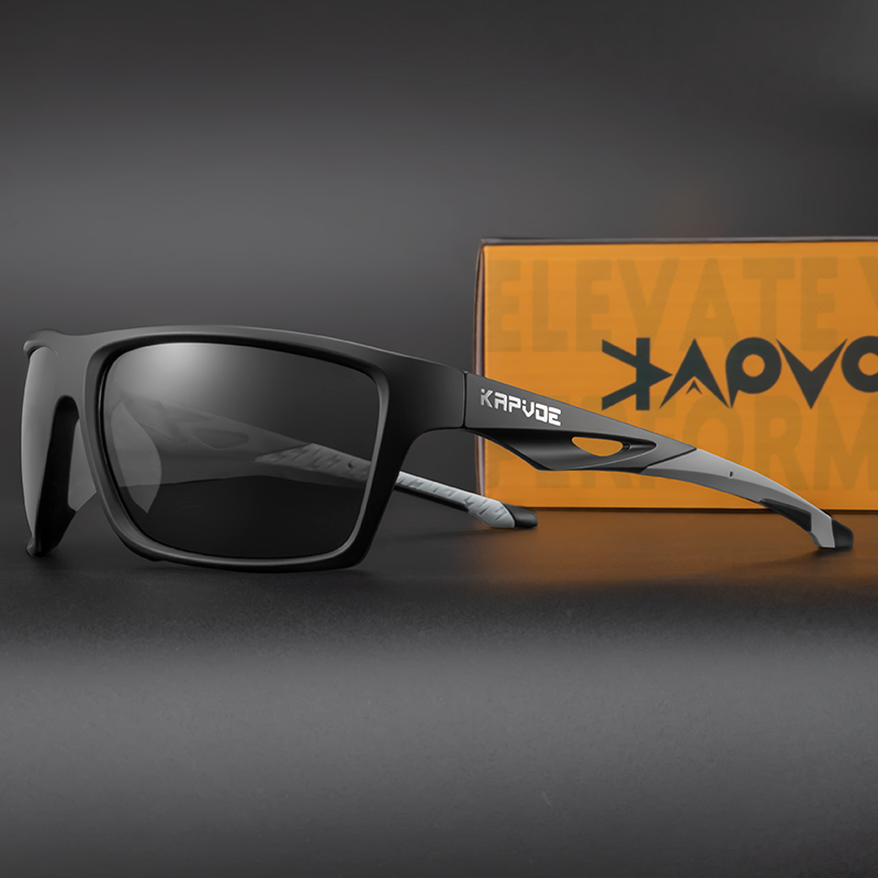 UV400 męskie modne okulary przeciwsłoneczne spolaryzowane okulary sportowe okulary do jazdy kobiety klasyczne męskie okulary przeciwsłoneczne okulary wędkarskie: Czerwony