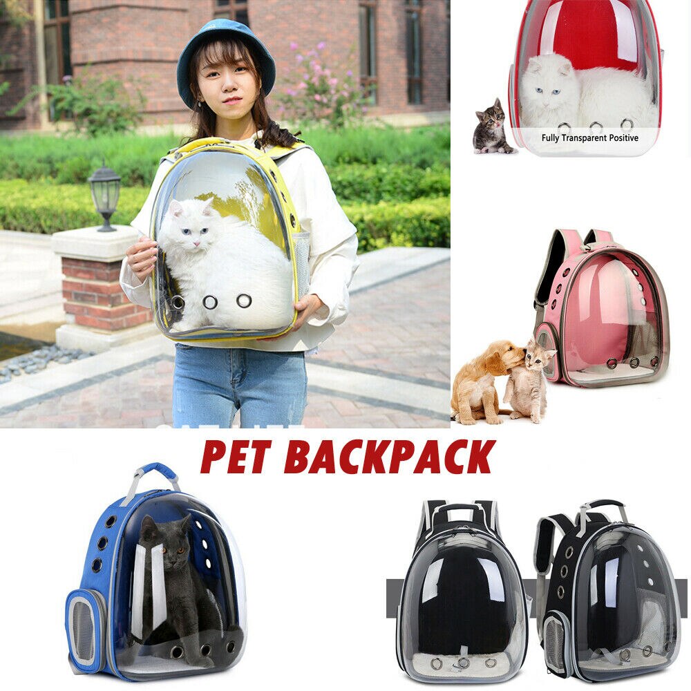 Astronauta Gato perro portador mochila bolsa de viaje bolsa de la cápsula espacial transpirable al aire libre bolsa de transporte