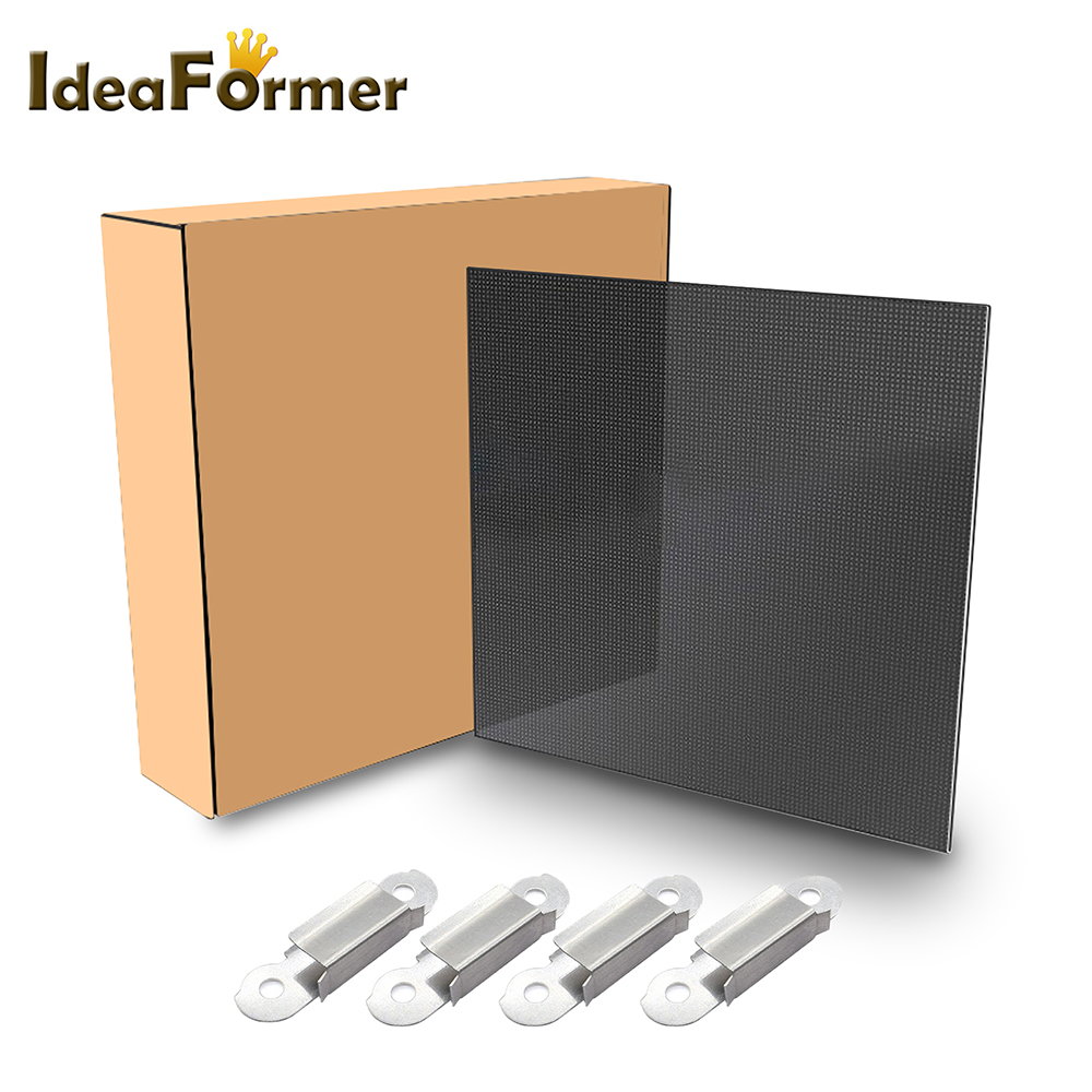 Ultrabas uppvärmd säng plattform bygg yta glasplatta 220 235 310 410mm gitter glas säng för ender 3 ender 5 cr-20 pro