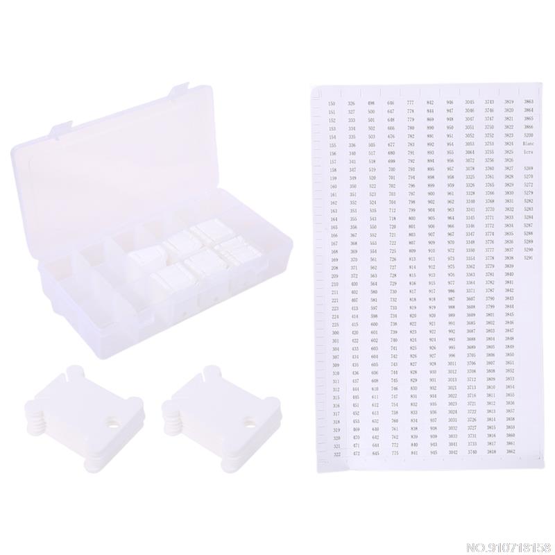 10pcs Embroidery Floss Thread Bobbins Plastic Cross Stitch Spool Storage Board Card Organizer Holder A22 21: 12