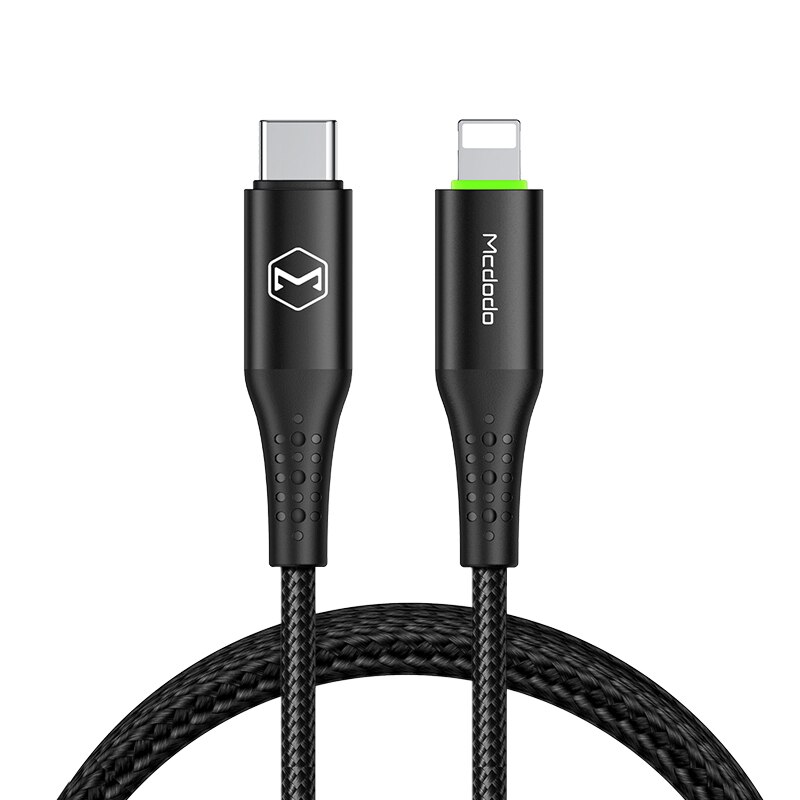 Mcdodo 36W USB typ C PD automatyczny odłącz kabel dla iPhone błyskawica 11 zawodowiec Max X XR XS Max 8 7 szybkie ładowanie USB C doprowadziło kabel danych: 1.8 m