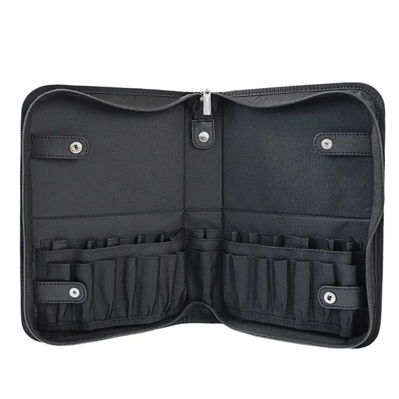 Women Foldable Makeup Brush Bag Organizer Female Travel Cosmetic Toiletry Case for Beauty Tools Wash Accessories Pouch: Blue