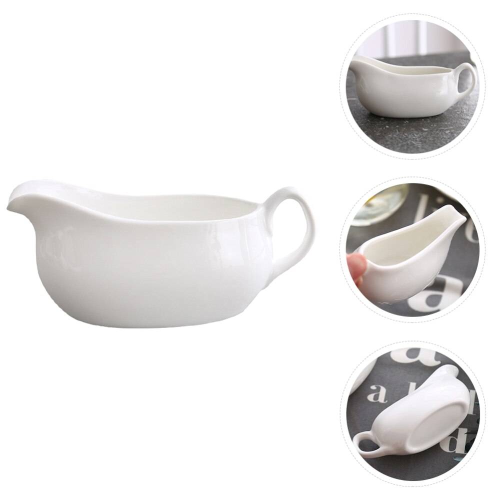Gravy Boats Ceramic Sauce Boat Porcelain Gravy Boat Easy Pour Gravy Sauce Boat