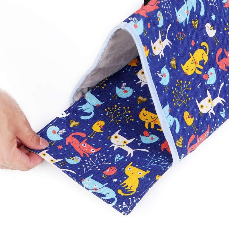 Nido de Pájaro para acurrir, refugio para loros, cálido triángulo de dibujos animados, tipo colgante, cama de felpa, accesorios para jaulas de pájaros, suministros para aves