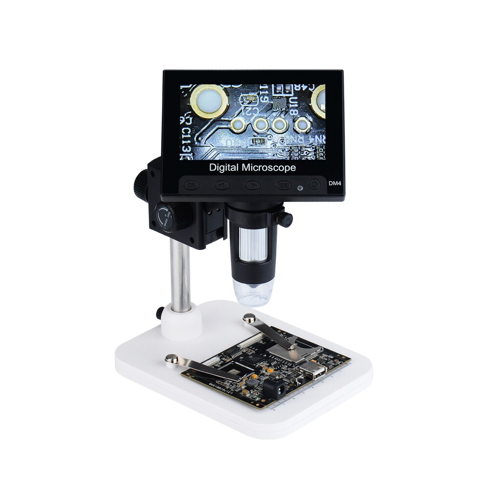 Digital Microscope - 4.3 Inch LCD - 500-1000X Magnification - USB - TF Card Slot - Biological