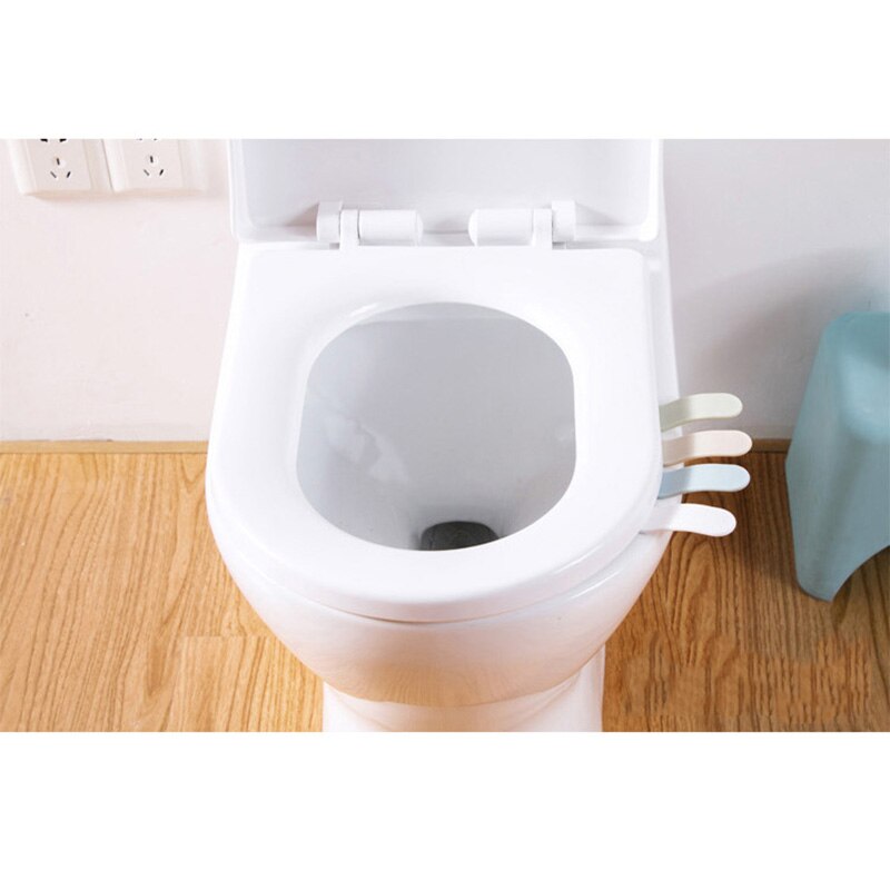 1pc toiletsædebetræk løftehåndtag undgå berøring hygiejnisk forhindre beskidte håndløftning klistermærke bærbart badeværelse produkt