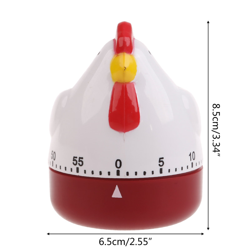 Leuke kip vorm keuken kooktimer mechanische aftelklok alarm herinnering tool home decor kookgereedschap