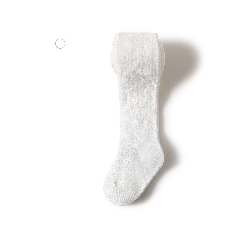 Zomer Dunne Holle Mesh Baby Panty Zachte Katoenen Baby Panty Effen Kleur Kids Meisjes Ademende Kousen Panty: White