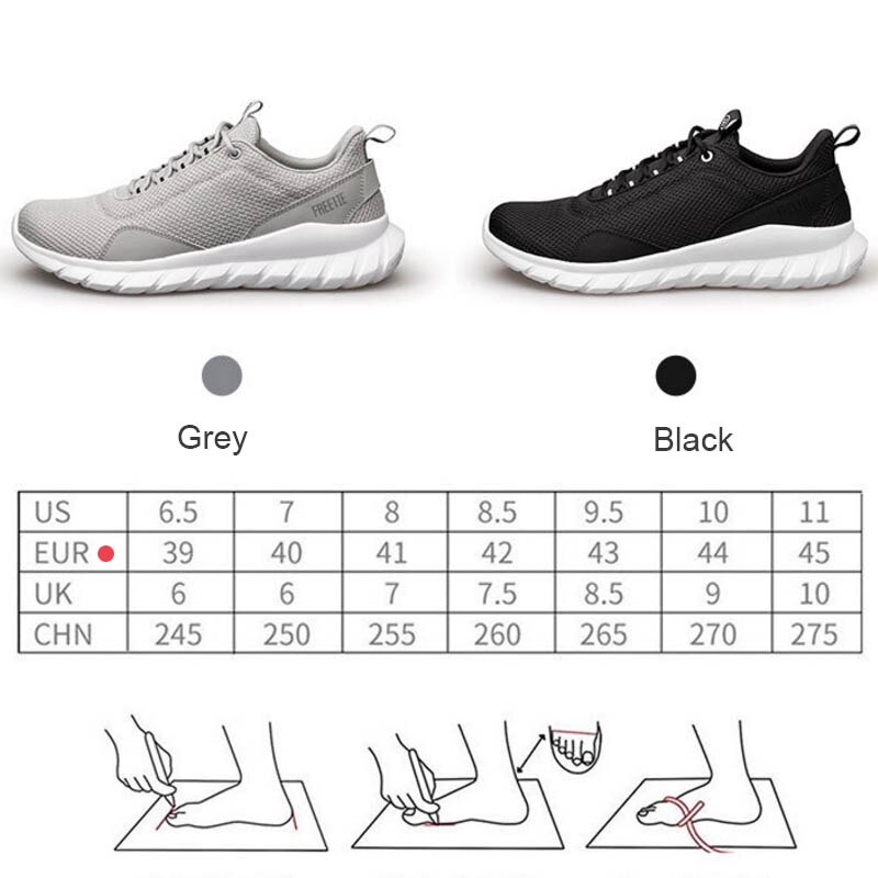 calzado deportivo liviano Xiaomi FREETIE, zapatos de punto elástico ventilados, zapatillas transpirables refrescantes para correr en la ciudad para hombre