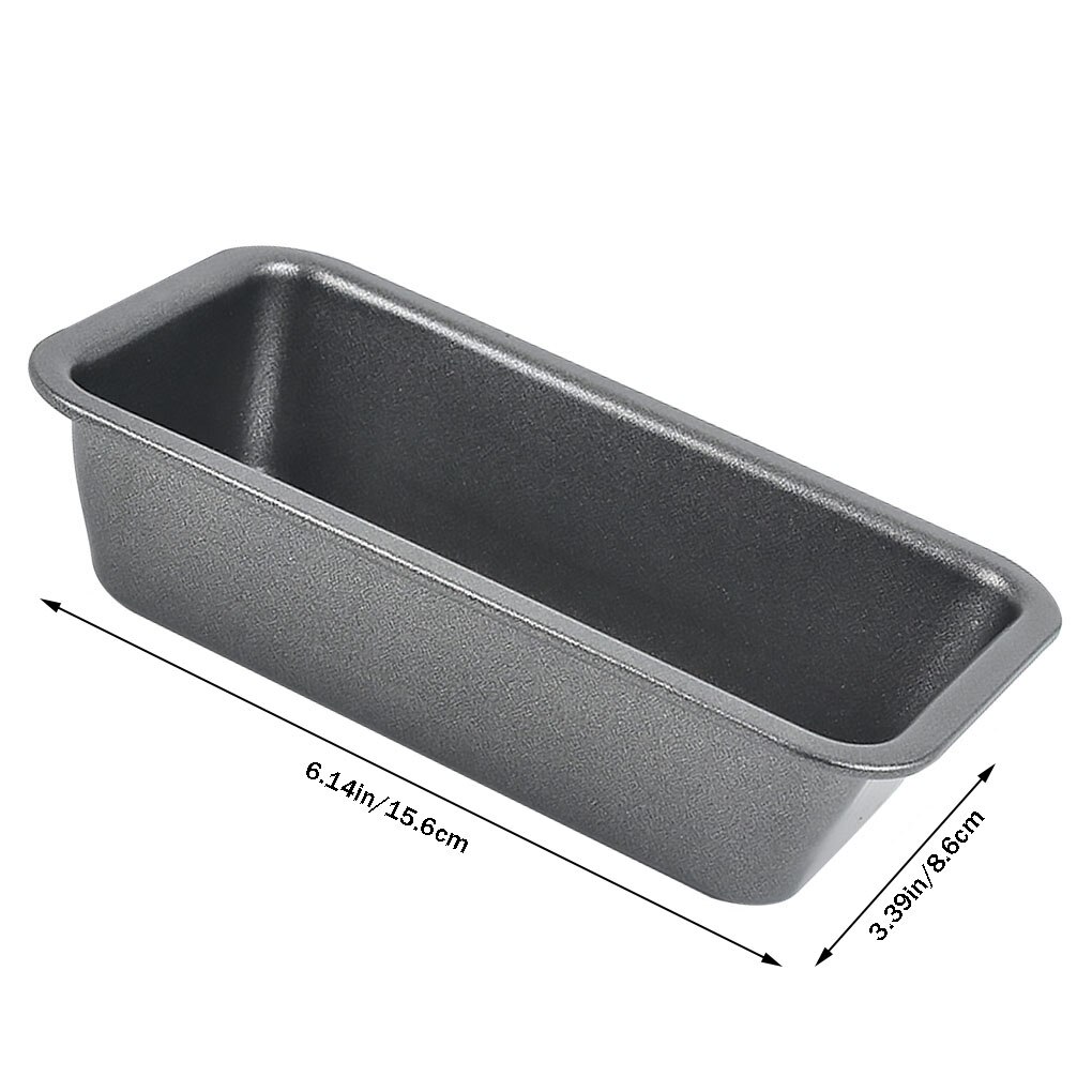 1pc Loaf Pan Rectangle Baking Cake Mold Carbon Steel Bread Tin Tray Non-Stick Cheese Box Brownie Cake Baking Decorating Tools