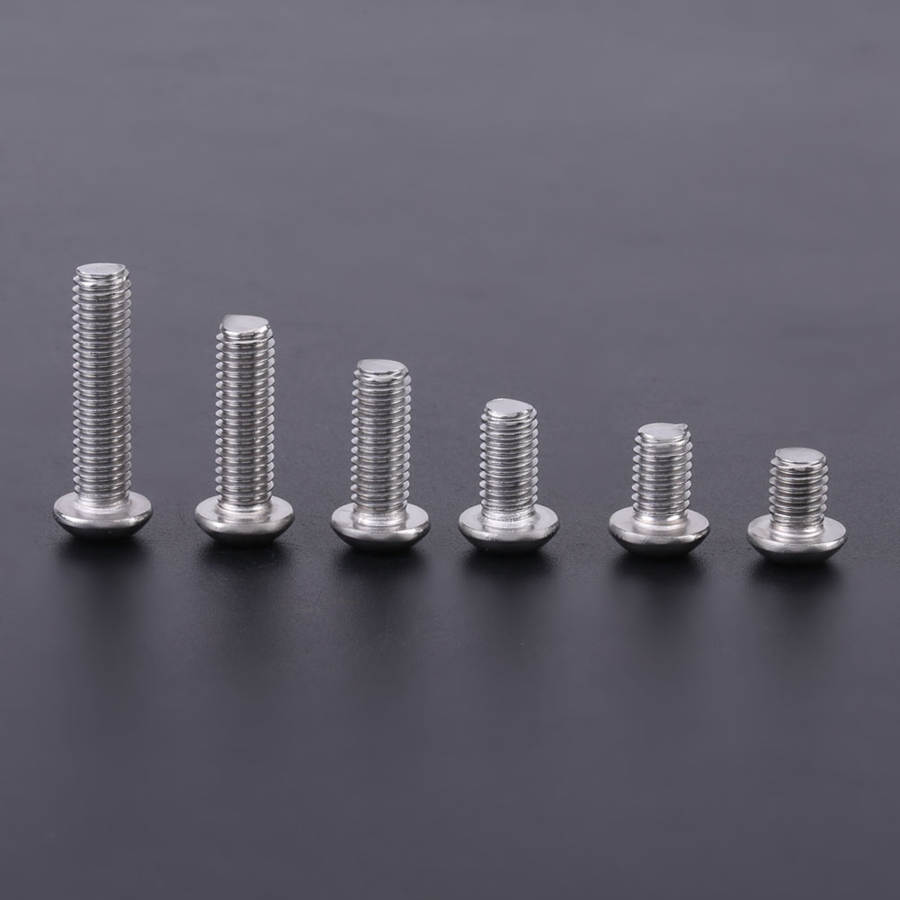 M6 Button Screws 60Pcs M6 Stainless Steel Hex Socket Button Screws Fasteners Accessories With Plastic Box Embedment Nuts Button
