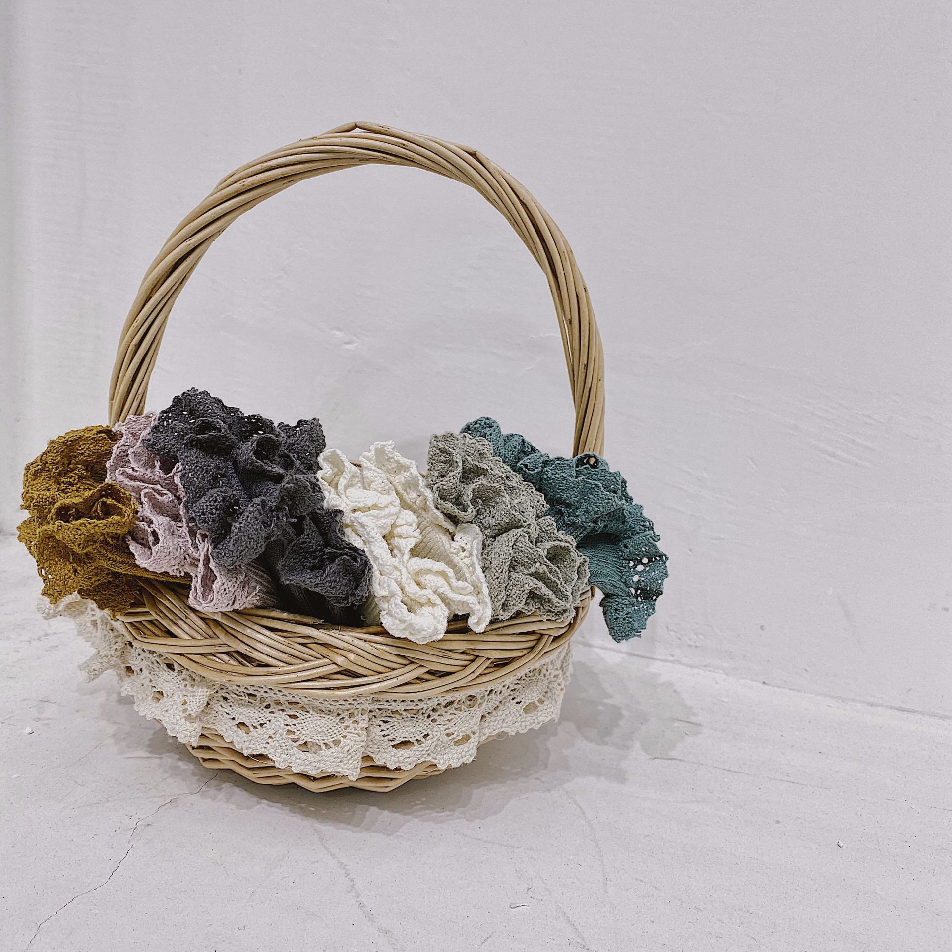 Neue Herbst Koreanische Stil Baby Mädchen Spitze Prinzessin Socken SchöNe Kleinkinder freundlicher Gestrickte Socken 6 Paare