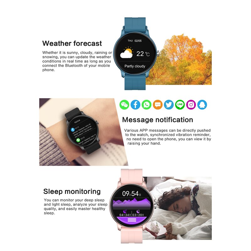 Sport Smart Watch For Women Men 1.3 inch Round Screen Supports Bluetooth Call Heart Rate Waterproof Xiaomi Official Store