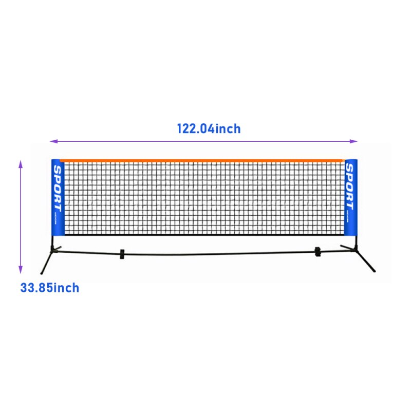 Portable Tennis Net Outdoor Sport Training Standard Indoor Foldable Tennis Ball Net 3.1 Meters Available