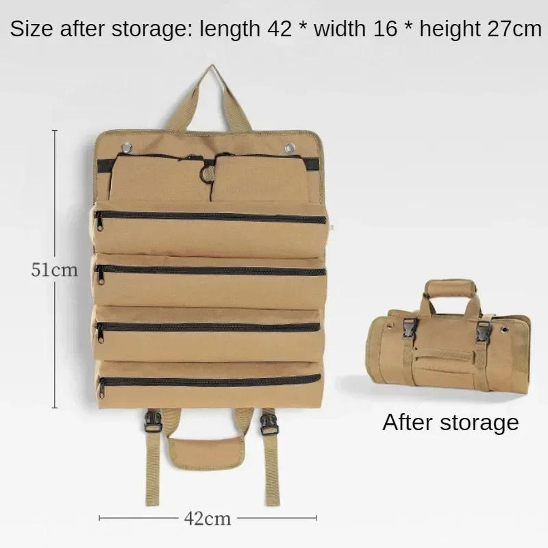 Camping Lager Tasche multifunktional draussen rollen hoch Zelt Anbindung Träger Pack Lager Tasche Wandern Reisen zusammenklappbar Lager Taschen