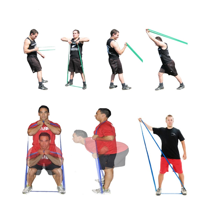 Modstandsbånd træning elastik træning ruber loop crossfit styrke pilates fitness udstyr træning expander unisex