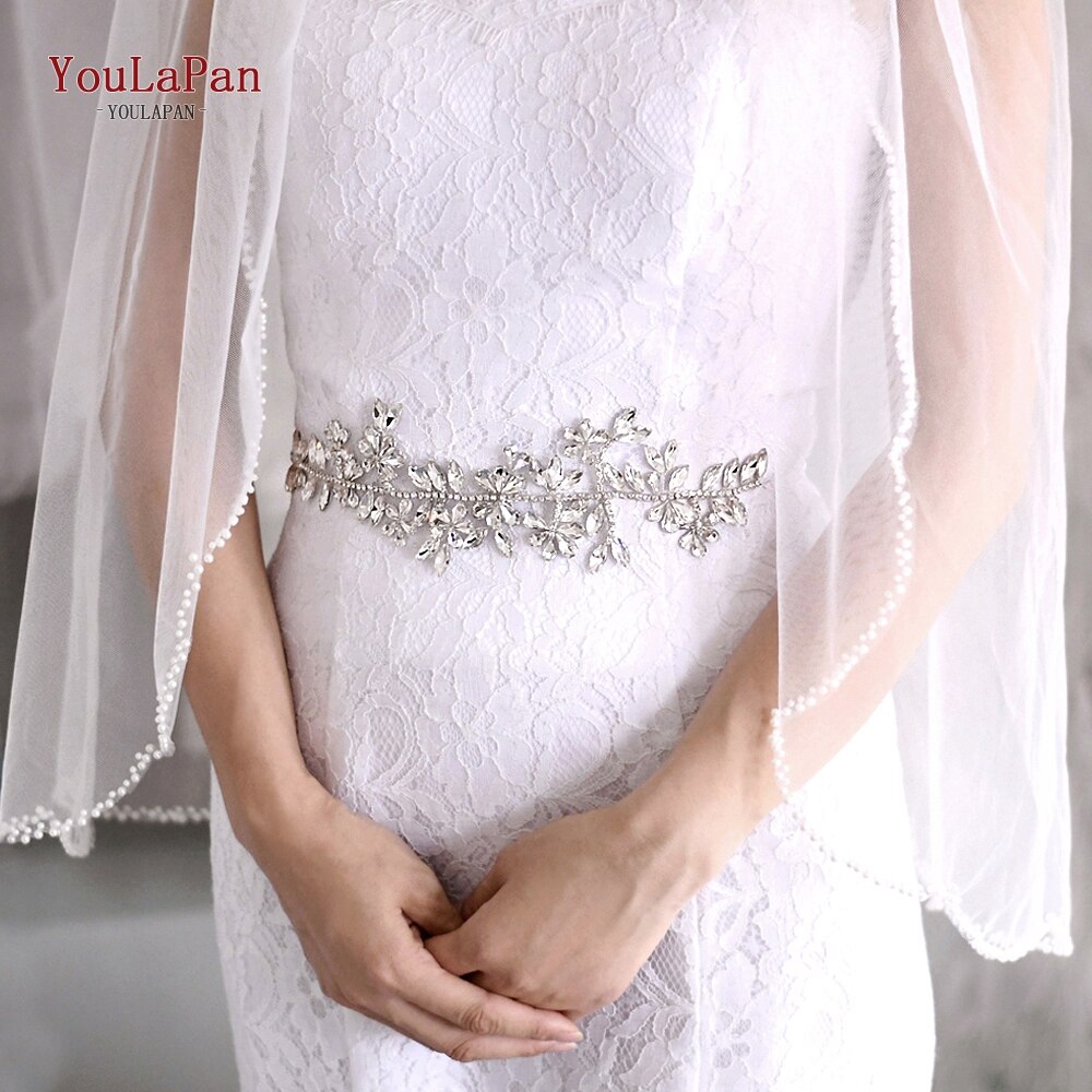 Topqueen  sh239 rhinestone bælter brude rhinestone bryllup bælter sølv bælter til kjoler brudepiger røde kjoler bælte til kvinder