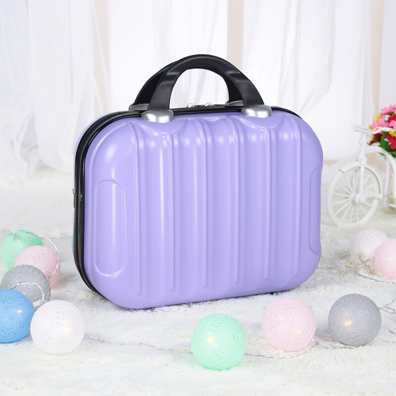 Waterdichte Cosmetische Case Vrouwen Cosmetische Zakken Beauty Koffer Make-Up Tas Reizen Make Up Case Schoonheidsspecialiste Draagbare Toiletartikelen Doos: Light purple