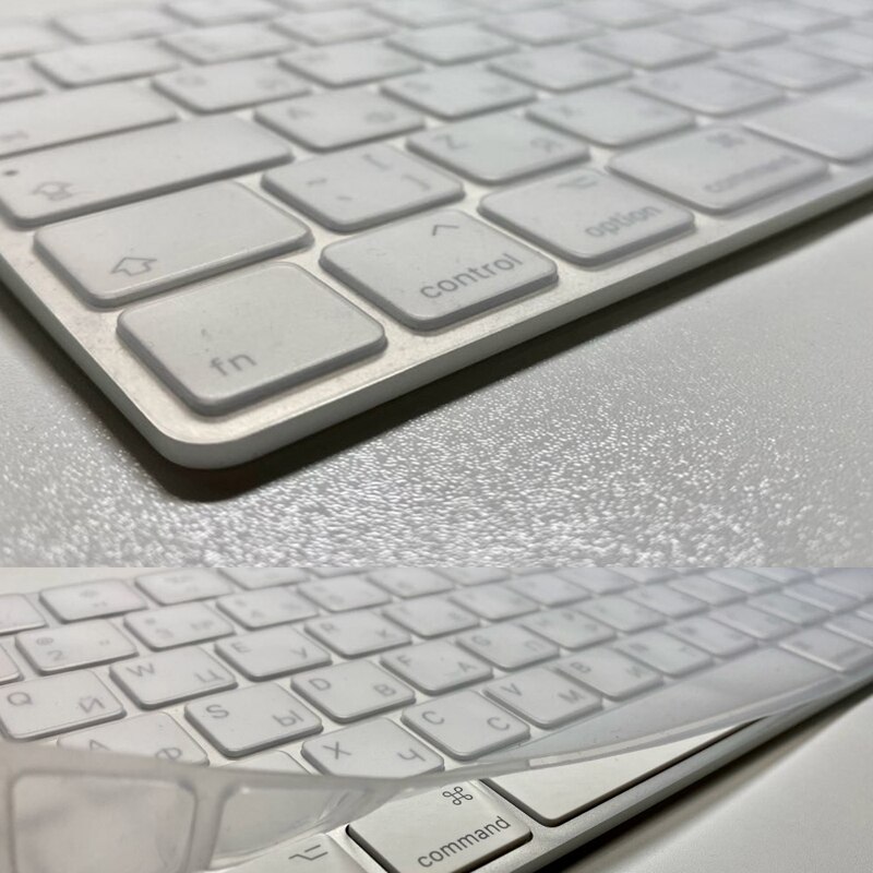 Keyboard Cover Voor Apple Imac Draadloze Bluetooth Magic Keyboard Case Siliconen Clear Eu Ons Film A1314A1644 A1843 A1243 Protector