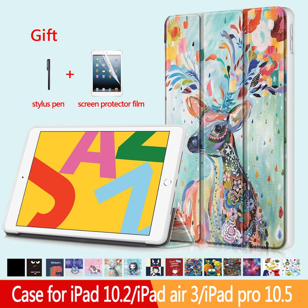 Ipad cover til ipad 7th generation etui, ipad 10.2 etui med auto wake/sleep, ipad 10.5 & ipad air 3 beskyttelsescover