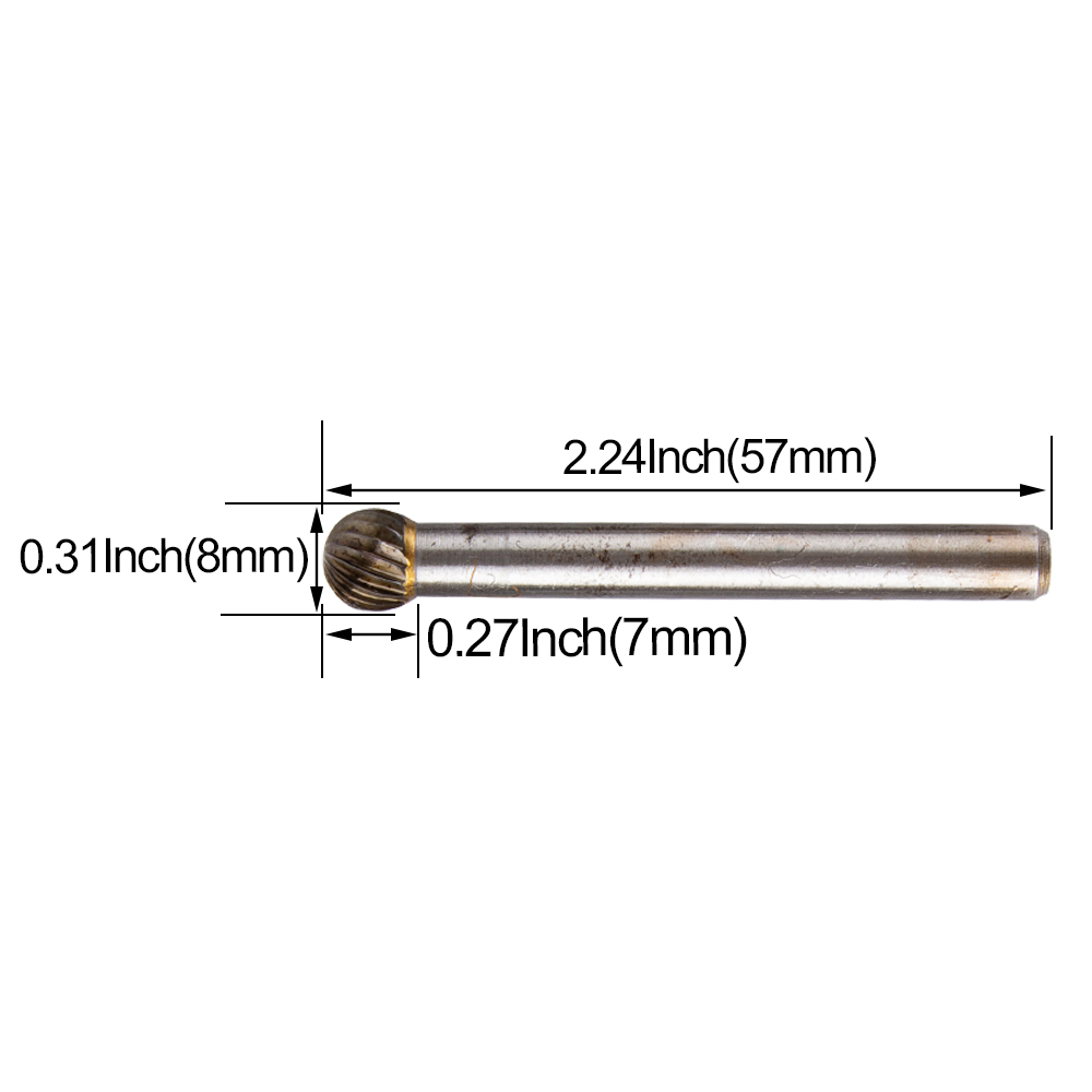 D Conische Kop Carbide Slijpen Hoofd 1Pc Houtsnijwerk Tungsten Staal Roterende Saai Cutter Schuurmiddelen Dtype Bestand Frezen cutt: YELLOW