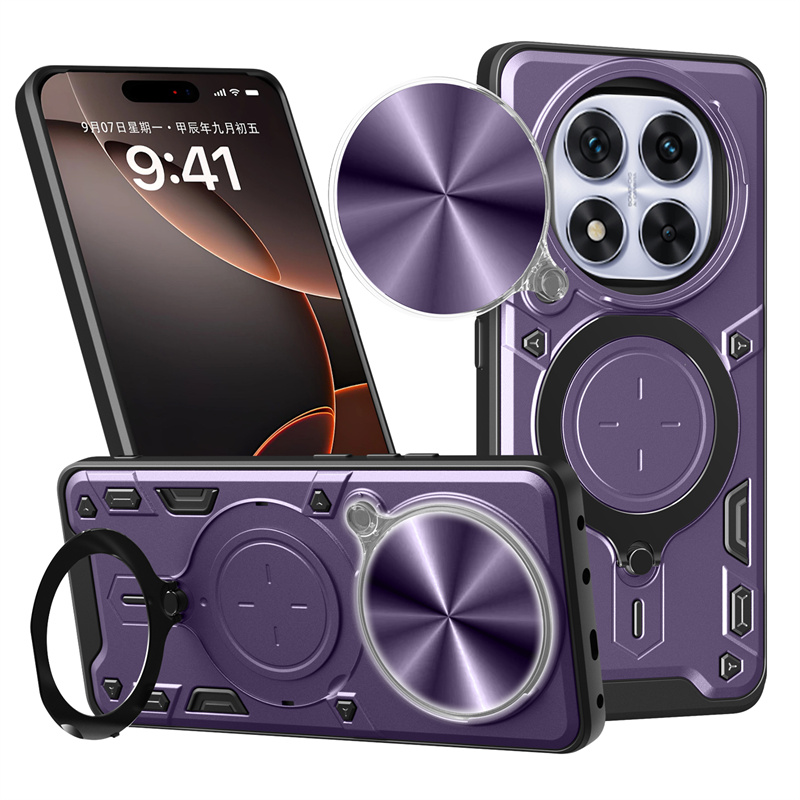 Armor Funda For Xiaomi Redmi Note 14 Pro 5G Case Slide Lens Protect Ring Stand Back Cover For Redmy Note14 Redmi Note14pro Plus: SKY BLUE / For iPhone 16 Plus