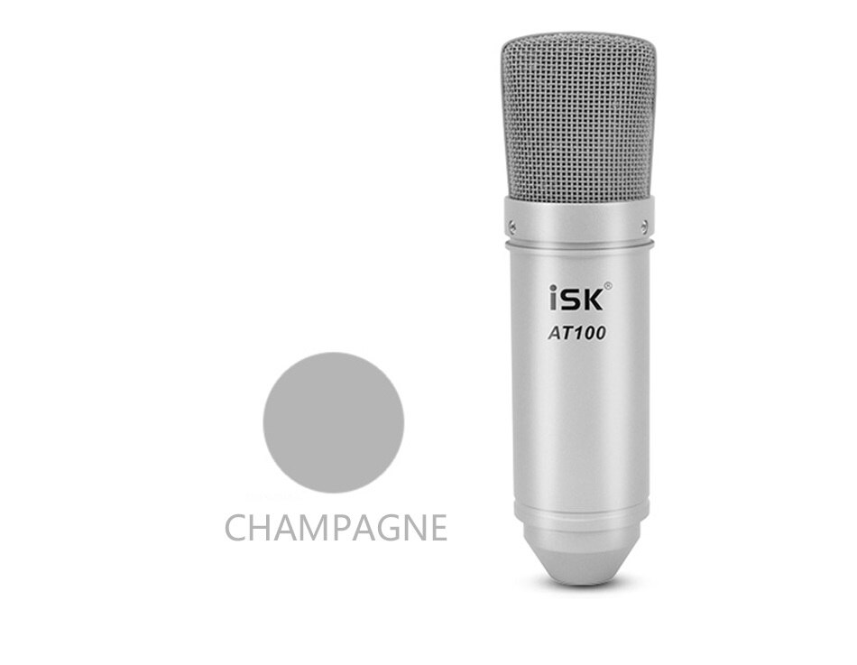 ISK AT100 Microphone Condenser Microphone for Computer Recording Studio Performance Network karaoke with Shock Mount