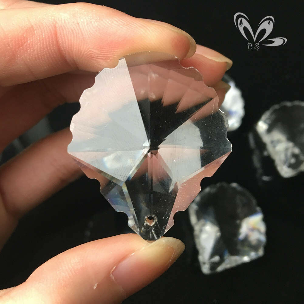 10pcs/lot Clear Crystal Faceted Ball Prism Glass C... - Grandado