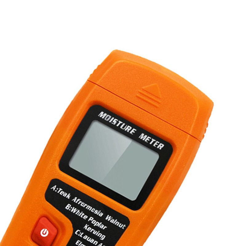 0-99.9%  draagbare digitale houtvochtmeters voor het meten van de vochtigheid van brandhout en papier