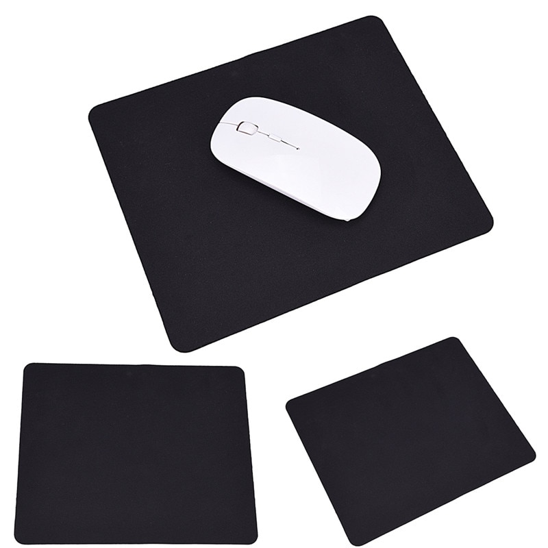 22*18Cm Universele Zwarte Muismat Mat Optische Muis Mat Voor Laptop Computer Tablet Pc