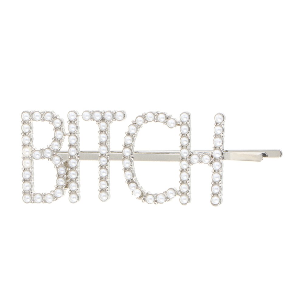 Letter Word Rhinestone Crystal Hairpin Hairgrip Hairclips Hair Clip Grip Pin Barrette Ornament Hair Accessories: 19