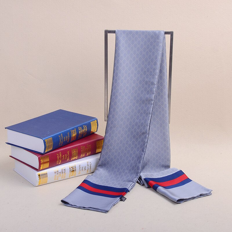 Mannen Gedrukt Zijde Dubbelzijdig Sjaals Mannen Business Lange Sjaals Warme Veelzijdige High-End sjaals Sjaals: Style No.3