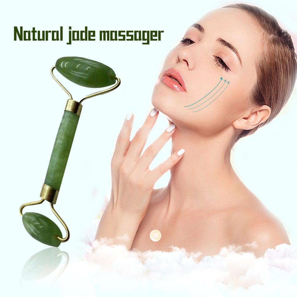 Naturlig jade sten ansigtspleje massager håndholdt anti rynke ansigt krop fod massage værktøjer til ansigts sundhed bedste salg