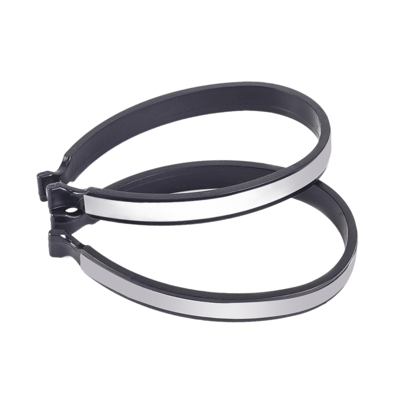 2Pcs Bicycle Pants Clips Trouser Clamps High Visibility Bicycling Accessories Biking Bike Bicycle Pant Leg Cuff Clips