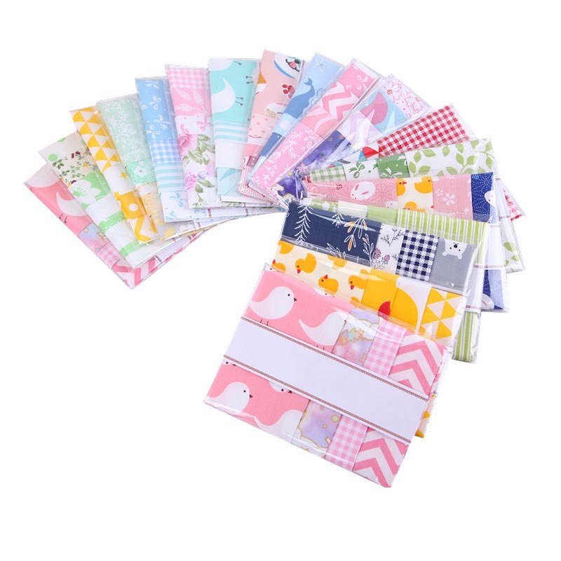 4 draps/ensemble 20x25CM coton Patchwork vêtements tissu accessoires de couture tissu d'impression florale matériel bricolage à la main couleur mélangée