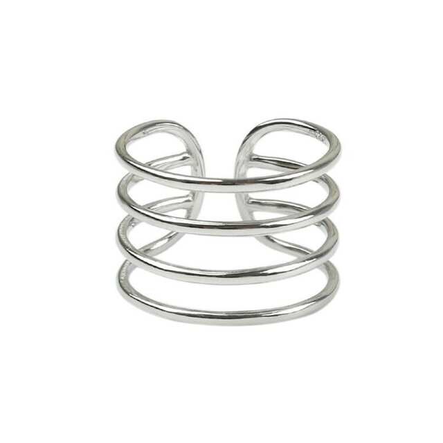 Reine 925 Sterling Silber mehrschichtig Ringe Für Frauen Finger Ring SchöNe Schmuck