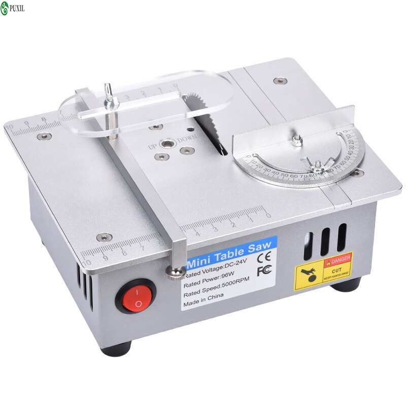 Mini Multifunctional Table Saw spindle motor DC12V-24V Liftable Saw Blade Bench Saw DIY Circular Saw Bench Lathe Cutter Machine