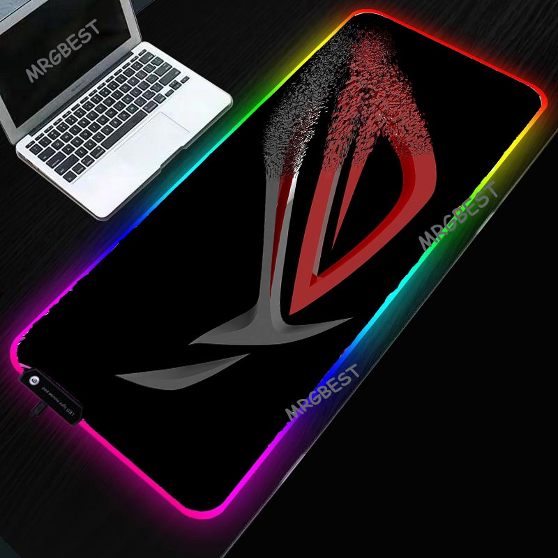 MRGBEST Republic of Gamers Mouse Pad LED RGB Gaming Accessories Desktop Pads Smooth Durable Colorful Mice Mat