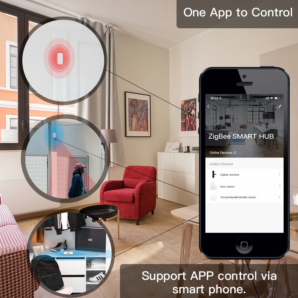 Tuya Zigbee Smart Gateway Hub Domotica Scène Security Alarm Kit Pir Deur & Venster Temperatuur En Vochtigheid Sensor Smart leven