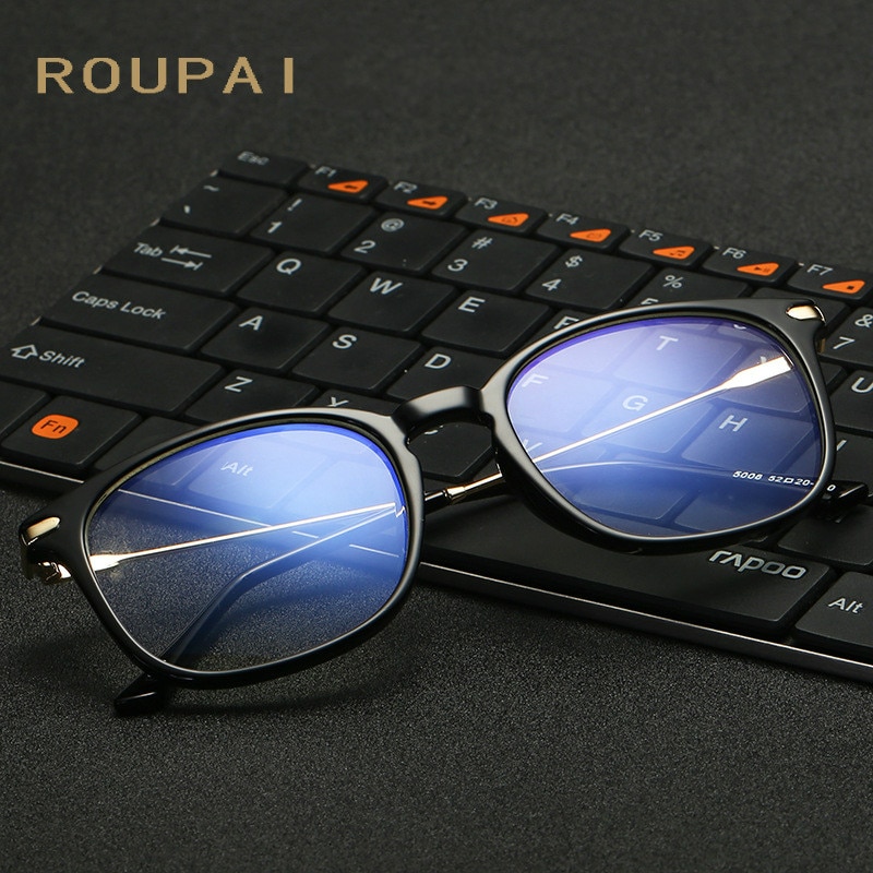Roupai óculos contra luz azul, óculos unissex para uso de computador, bloqueador de raios