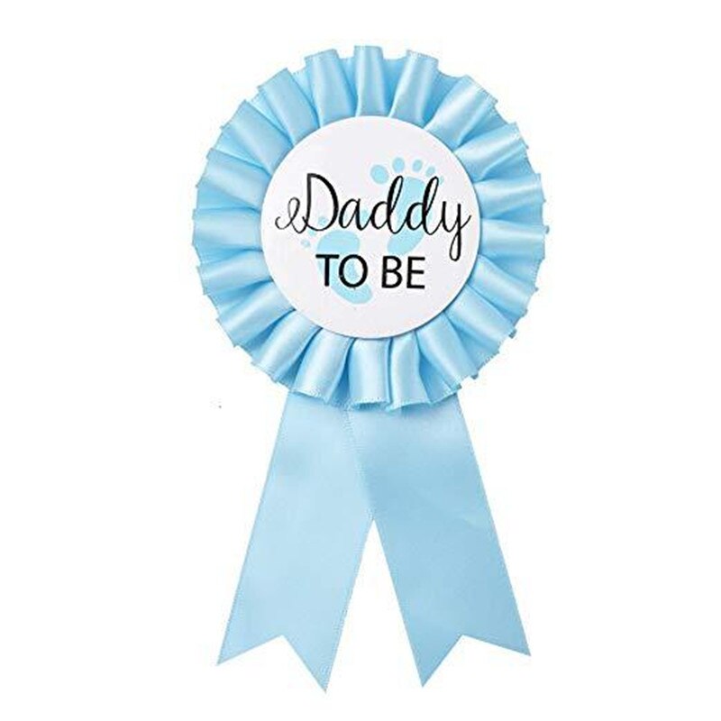 Brud at være baby shower dåb & dåb fest badge tillykke med fødselsdagen far til at være & mor at være bånd badge dekorative  -7