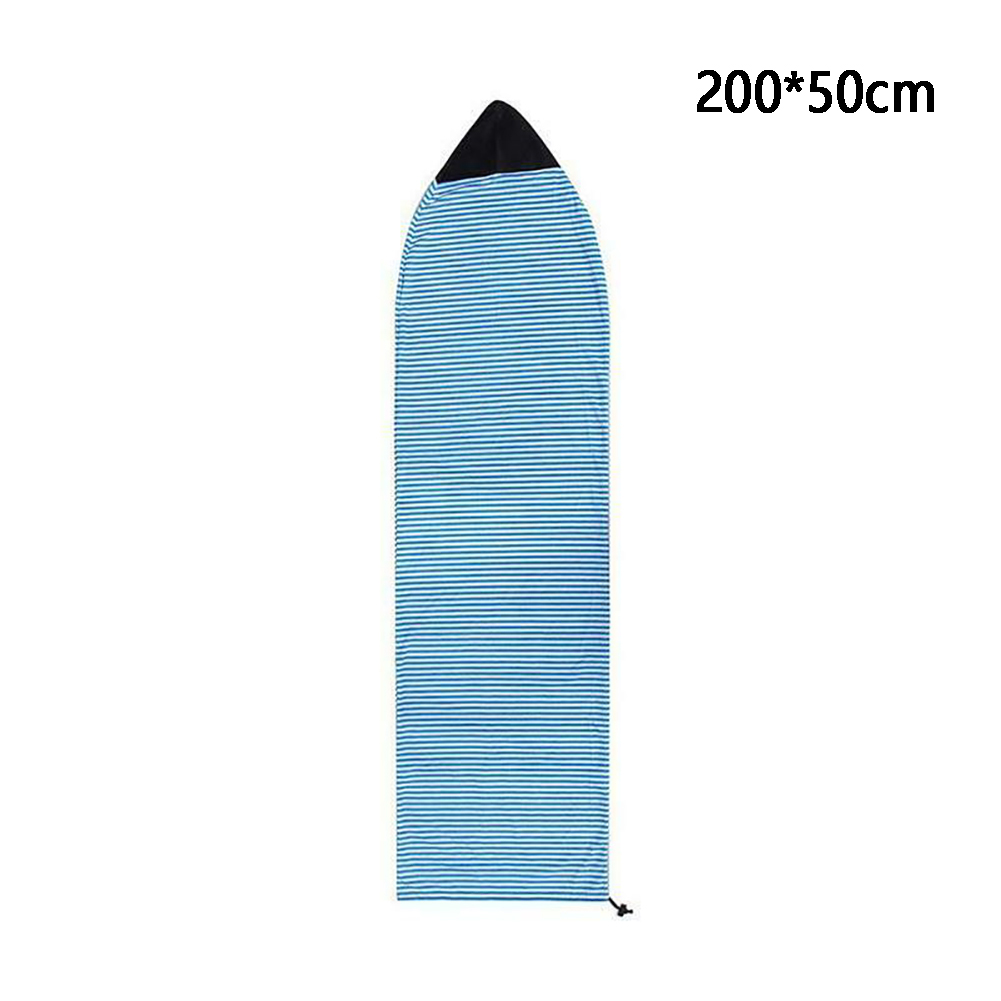 Shortboard Surfboard Cover Stretch Drawstring Protective Bag Soft Quick Dry Storage Surfing Lightweight Accessories Anti Scratch: Blue 200x50cm