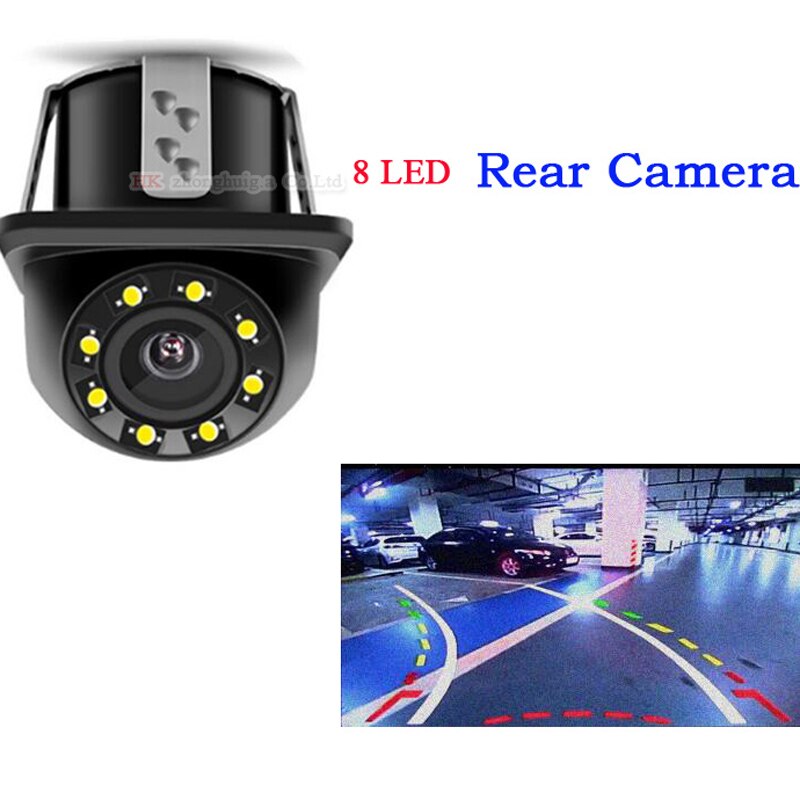 Dynamic Trajectory Track Reverse Backup Rear View Car Camera Best Night Vision HD Auto Moving Reversing Parking Line