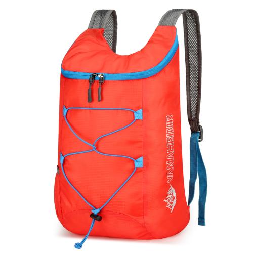Outdoor inpakbare rugzak Opvouwbare kampeerrugzak met grote capaciteit Anti-splash Reizen Wandelen Dagrugzak Sporttas voor heren Dames: Blauw