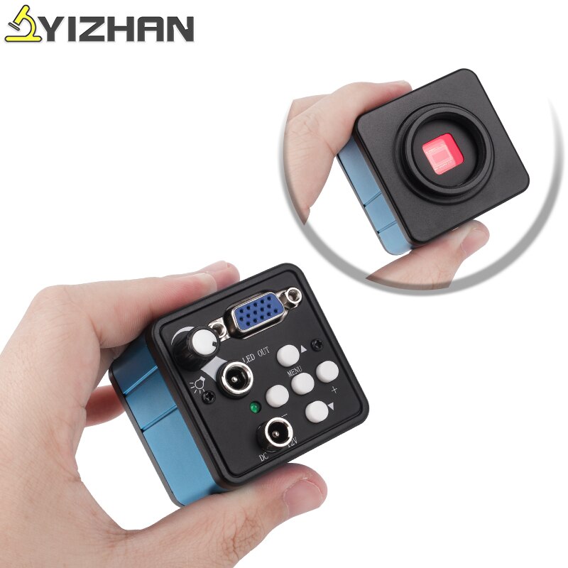 13MP VGA HD mikroskop przemysłowy aparat cyfrowy laboratorium elektroniczny aparat okularowy robić telefonu CPU PCB naprawa YIZHAN