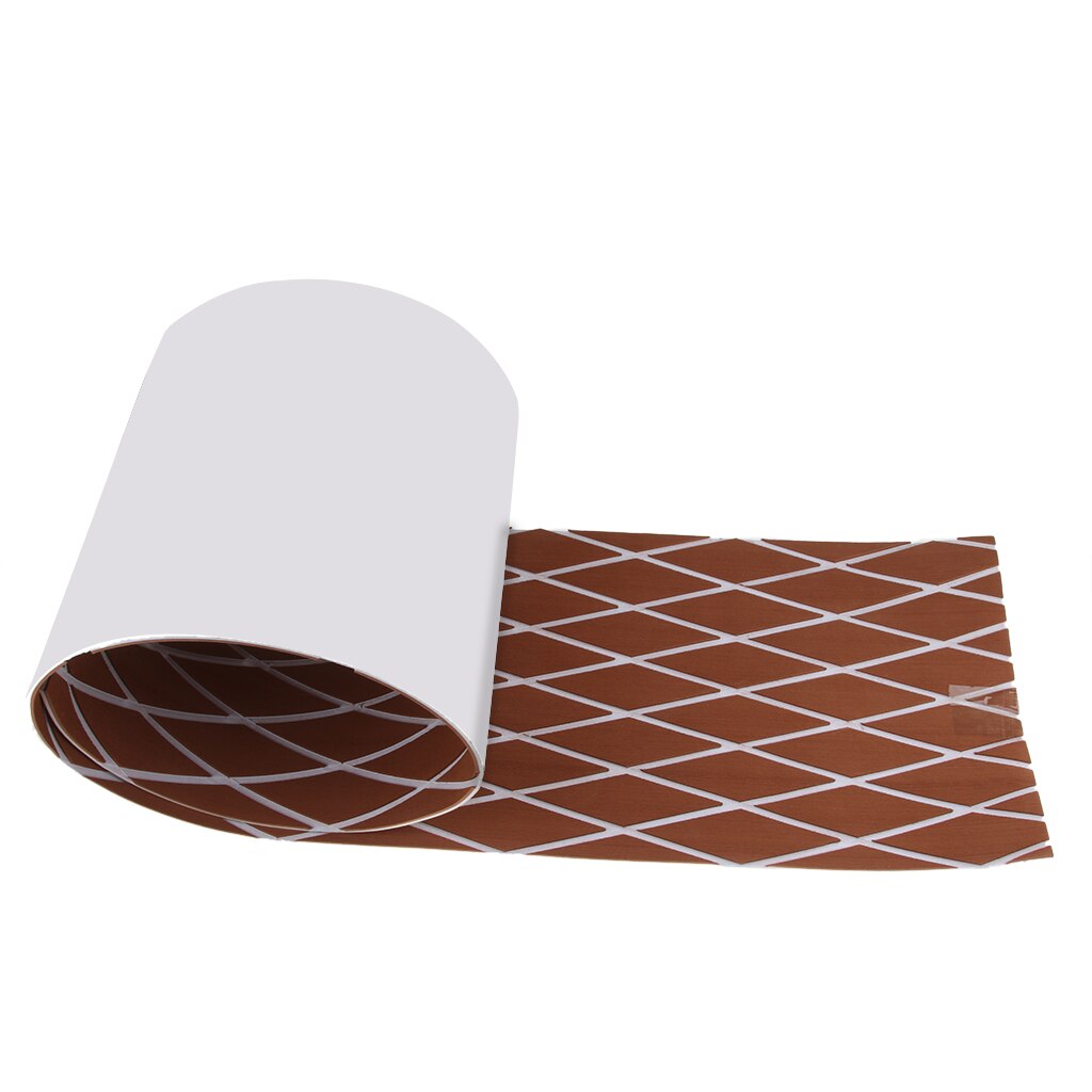 Deluxe 75 Inch x 13 Inch Marine Flooring Faux Teak EVA Foam Boat Decking Sheet Shockproof