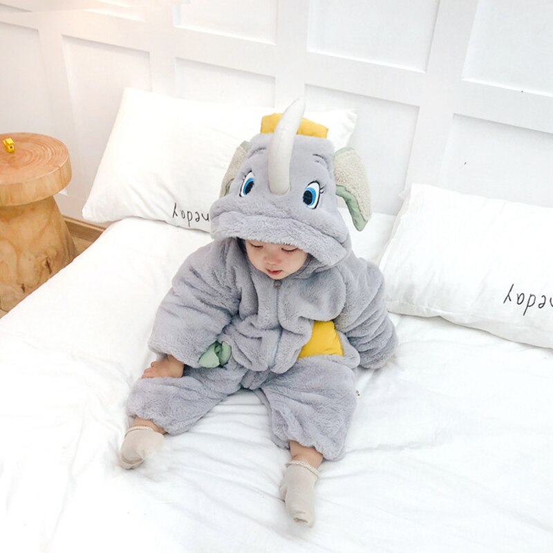 Baby Jumpsuit Dier Romper Populaire Upgrade Producten Meisje Jongen Animal Pak Pasgeboren Klimmen Olifant Rompertjes Kerstcadeau: Gray Upgrade / 18m