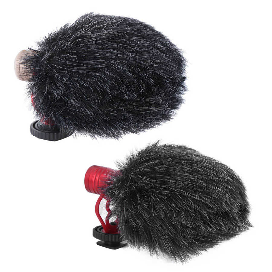 Mini Portable 3.5mm Condenser Microphone Phone Vlogging Video Record Camera Interview Mic with Muff studio microphone